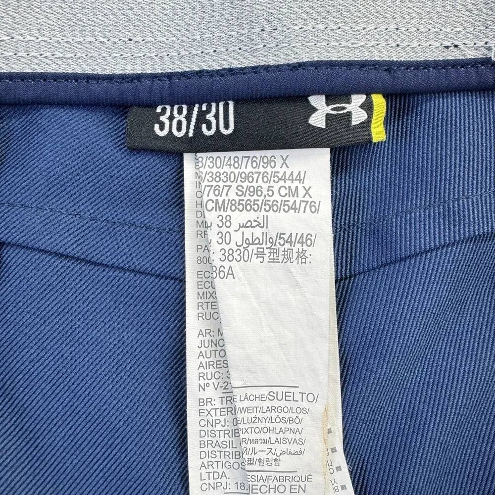 Under Armour Match Play Golf Pants Navy 38x30 Mens Stretch‎ Lightweight